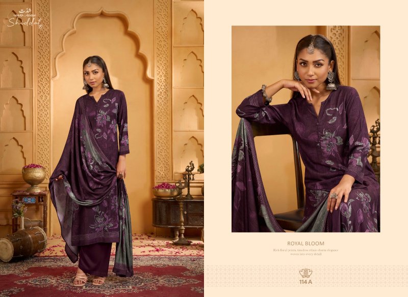 Calista 114 By Shiddat Viscose Pashmina Dress Material